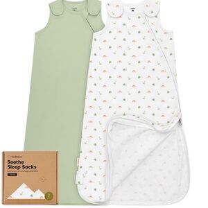 NIB KeaBabies Organic Cotton Baby Roarsome  6-18 Mo Swaddle Wraps Green Dinosaur